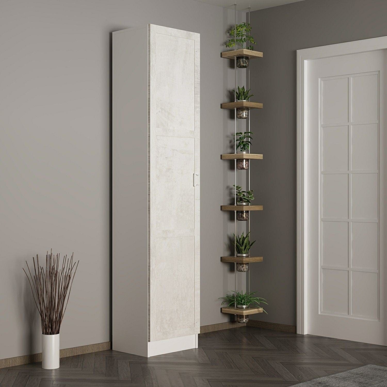 Armadio da ingresso con 1 anta Noah 8230 Bianco