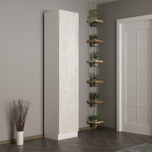 Armadio da ingresso con 1 anta Noah 8230 Bianco