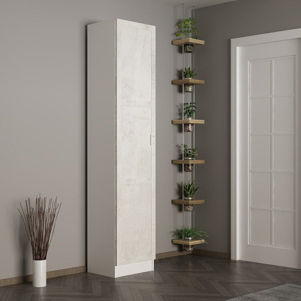 Armadio da ingresso con 1 anta Noah 8230 Bianco
