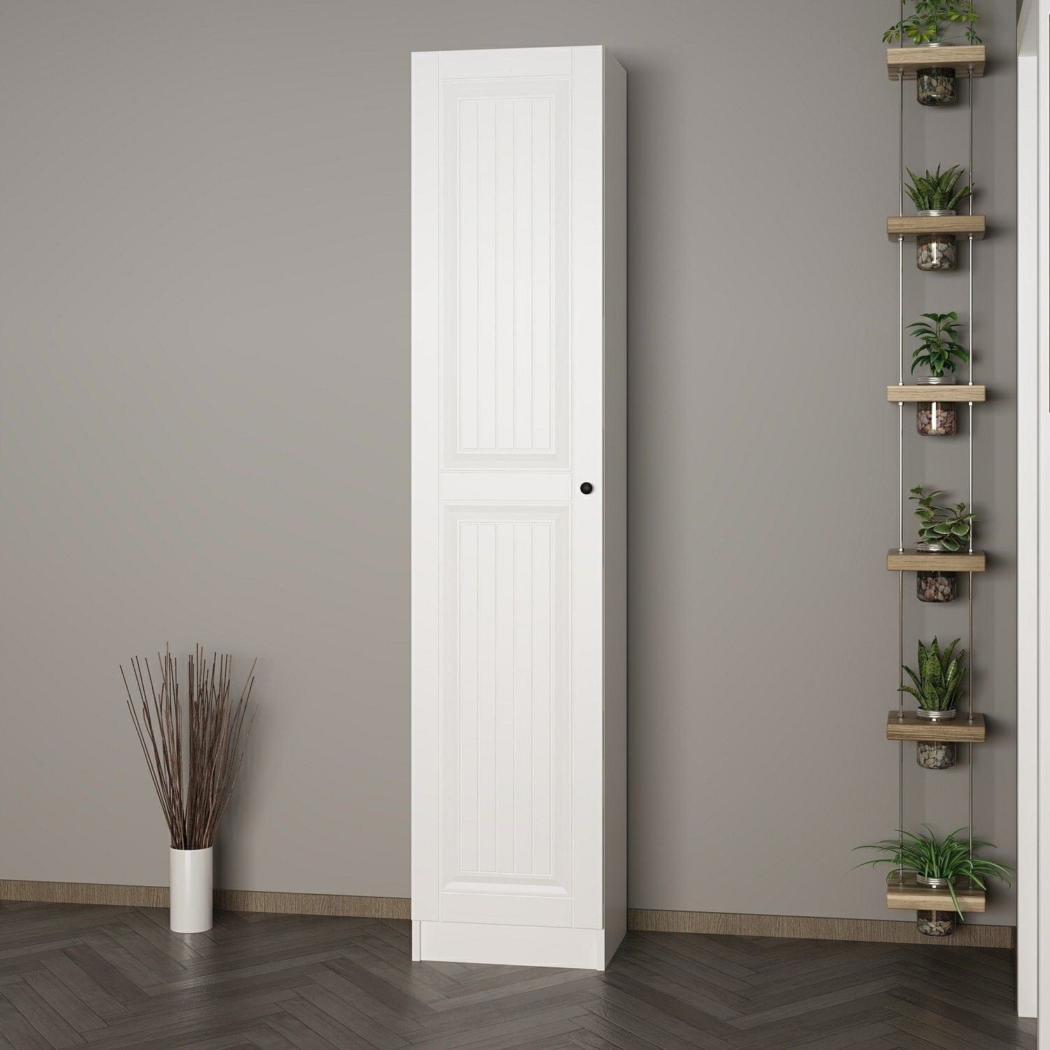 Armadio da ingresso con 1 anta Noah 8241 Bianco (2)