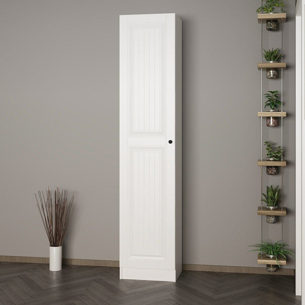 Armadio da ingresso con 1 anta Noah 8241 Bianco (2)