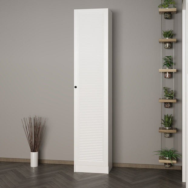 Armadio da ingresso con 1 anta Noah 8456 Bianco (2)