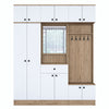 Armadio da ingresso con 12 ante e 1 cassetto EA108 2428 Bianco (7)