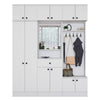 Armadio da ingresso con 12 ante e 1 cassetto EA108 2570 Bianco (7)