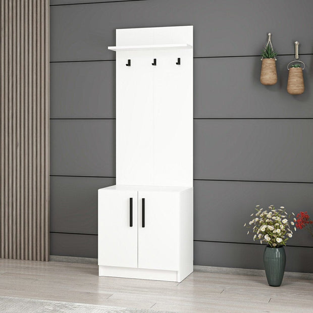 Armadio da ingresso con 2 ante Noah 7294 Bianco