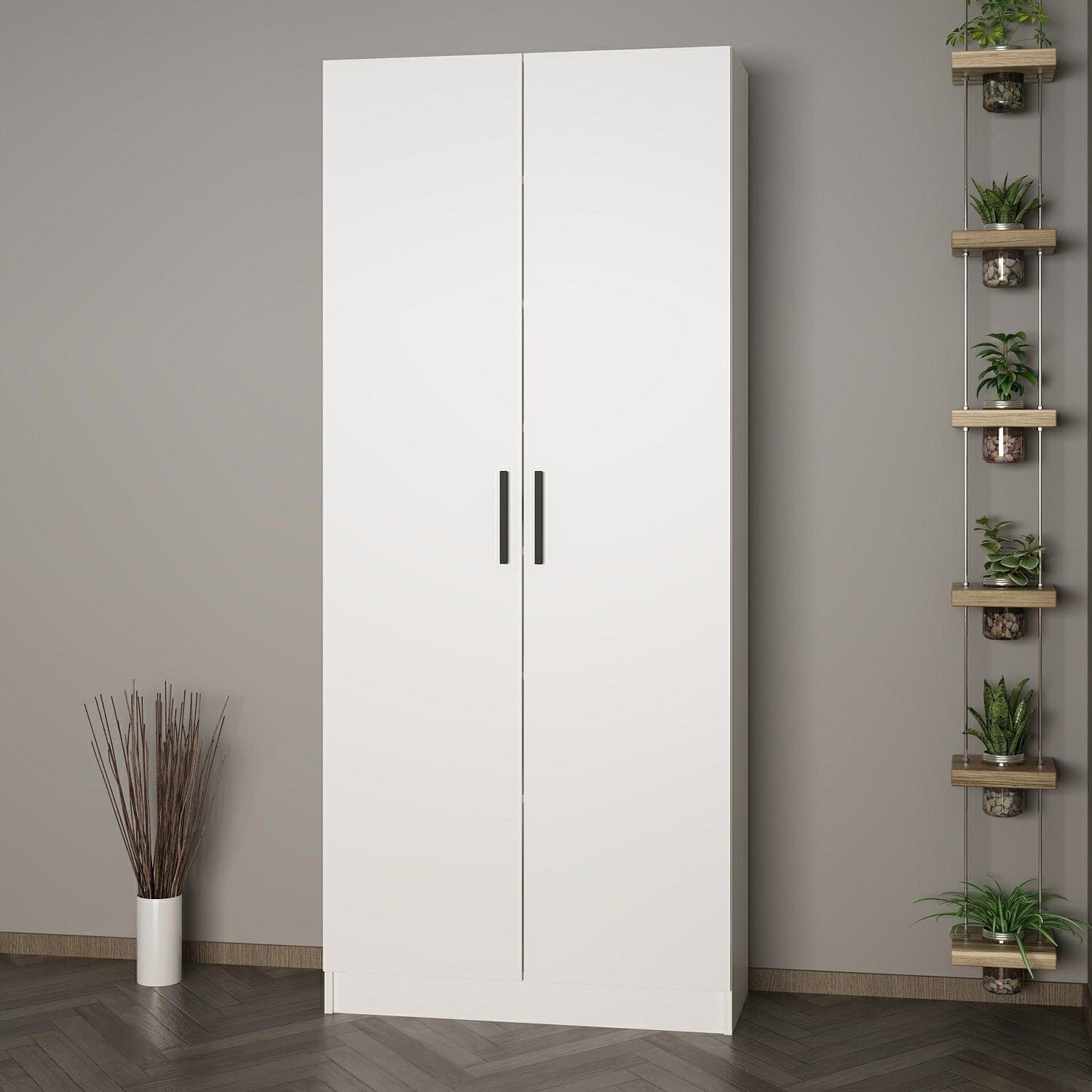 Armadio da ingresso con 2 ante Noah 8198 Bianco (2)