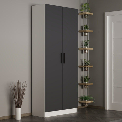 Armadio da ingresso con 2 ante Noah 8209 Antracite