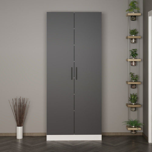 Armadio da ingresso con 2 ante Noah 8209 Antracite (1)