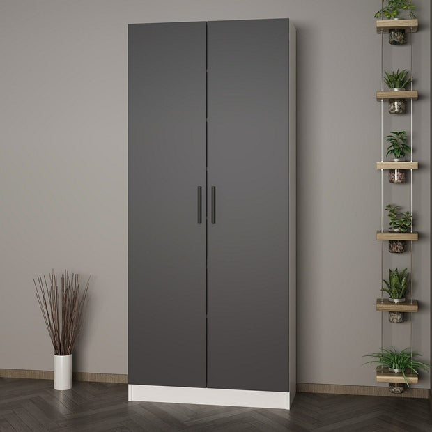 Armadio da ingresso con 2 ante Noah 8209 Antracite (2)