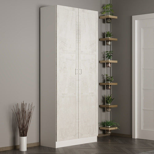 Armadio da ingresso con 2 ante Noah 8231 Bianco