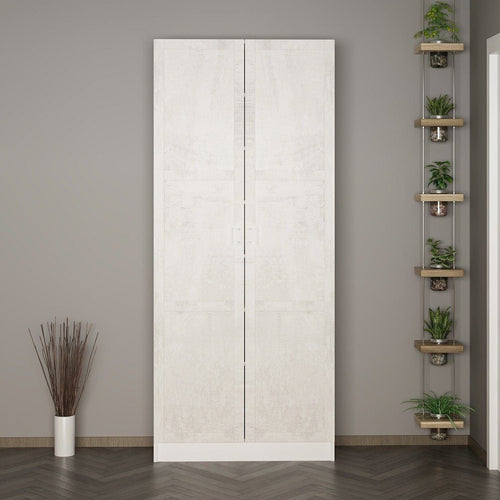 Armadio da ingresso con 2 ante Noah 8231 Bianco (1)