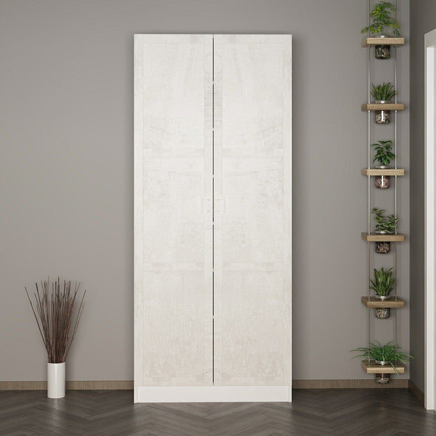 Armadio da ingresso con 2 ante Noah 8231 Bianco (1)