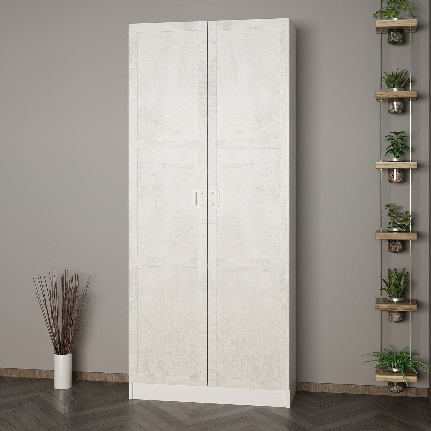 Armadio da ingresso con 2 ante Noah 8231 Bianco (2)