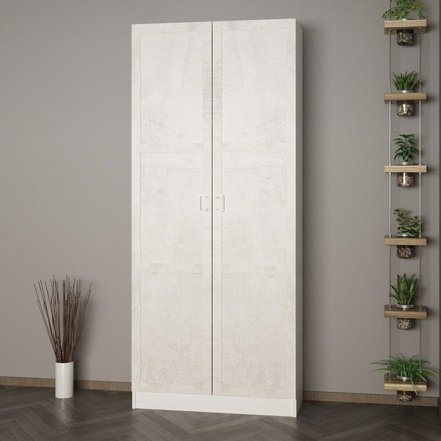 Armadio da ingresso con 2 ante Noah 8231 Bianco (2)