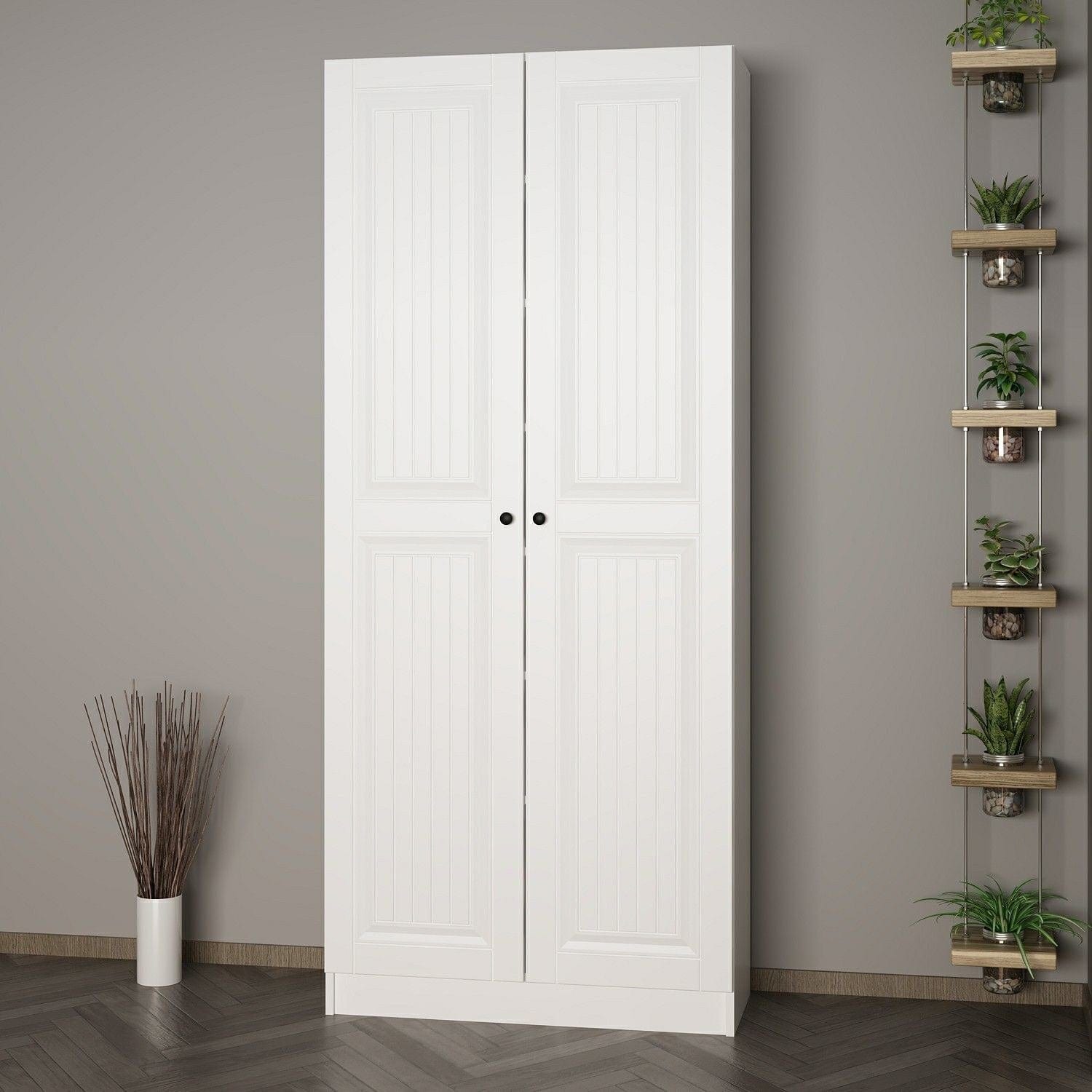 Armadio da ingresso con 2 ante Noah 8242 Bianco (2)
