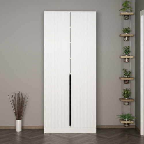Armadio da ingresso con 2 ante Noah 8253 Bianco (1)