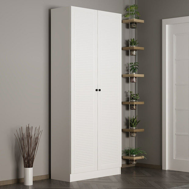 Armadio da ingresso con 2 ante Noah 8457 Bianco