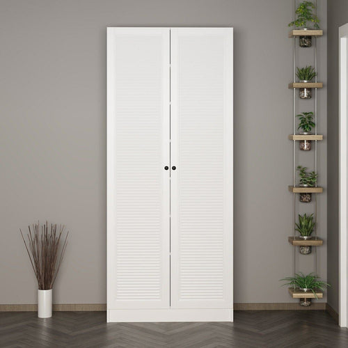 Armadio da ingresso con 2 ante Noah 8457 Bianco (1)