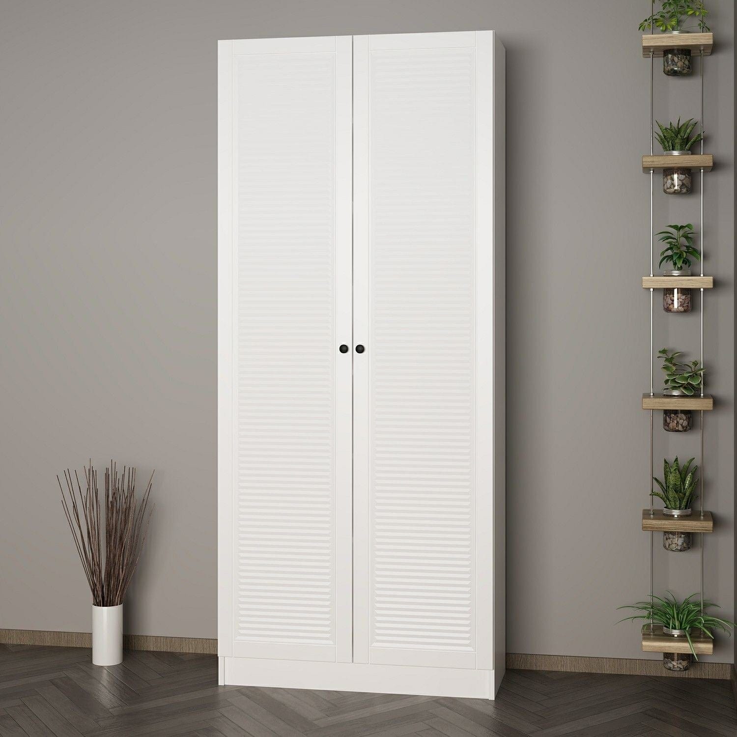 Armadio da ingresso con 2 ante Noah 8457 Bianco (2)
