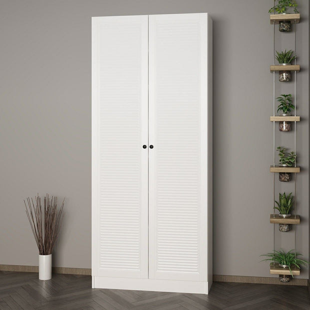 Armadio da ingresso con 2 ante Noah 8457 Bianco (2)