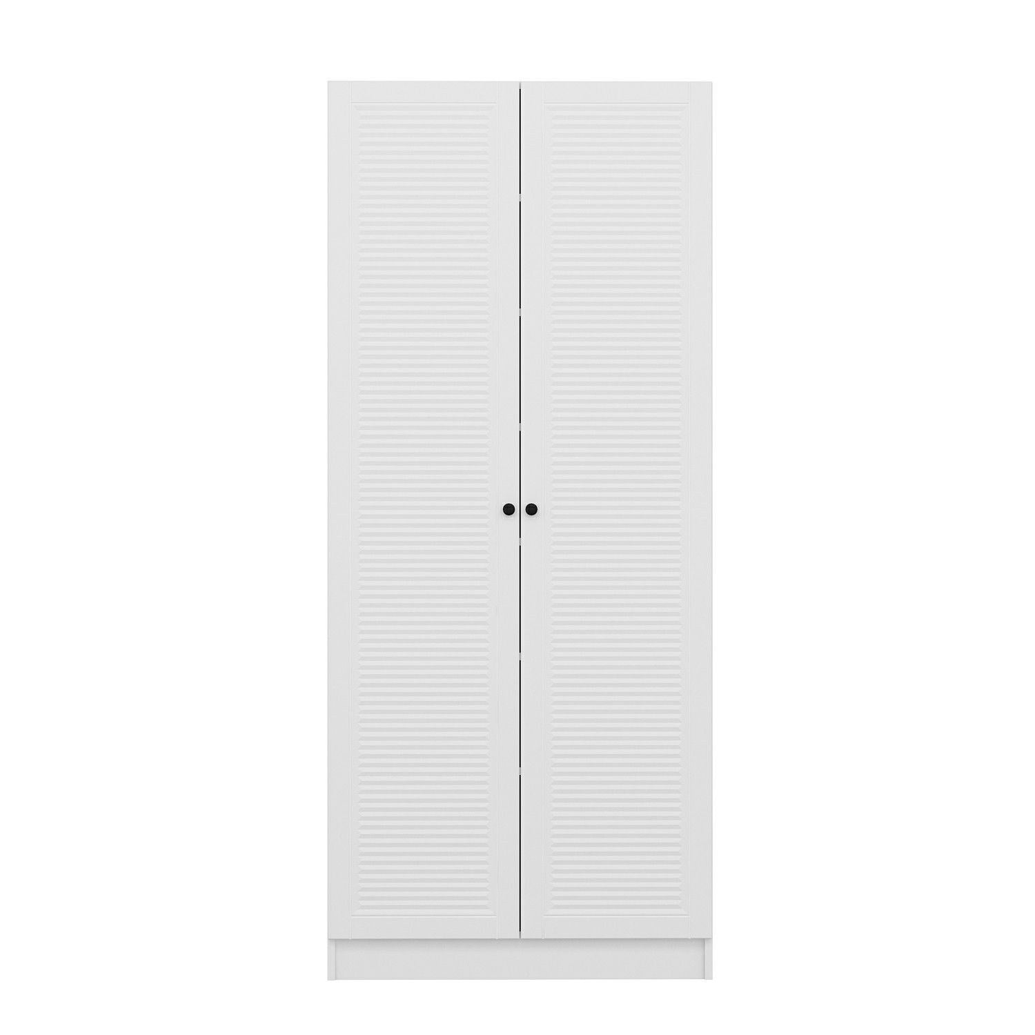 Armadio da ingresso con 2 ante Noah 8457 Bianco (4)