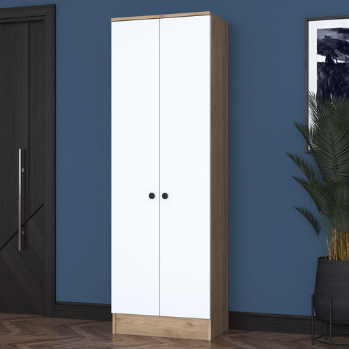 Armadio da ingresso con 2 ante P6 M14-2415 Bianco