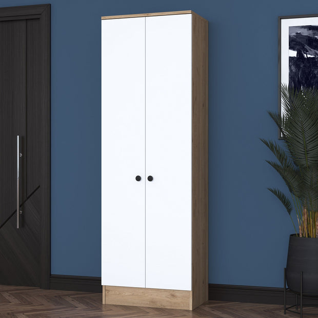 Armadio da ingresso con 2 ante P6 M14-2415 Bianco