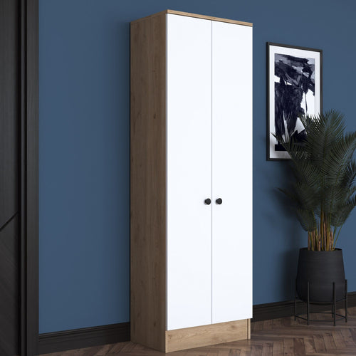 Armadio da ingresso con 2 ante P6 M14-2415 Bianco (1)