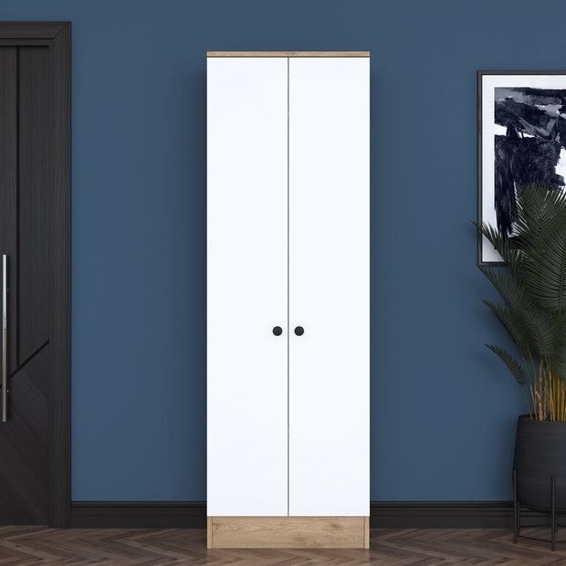 Armadio da ingresso con 2 ante P6 M14-2415 Bianco (2)