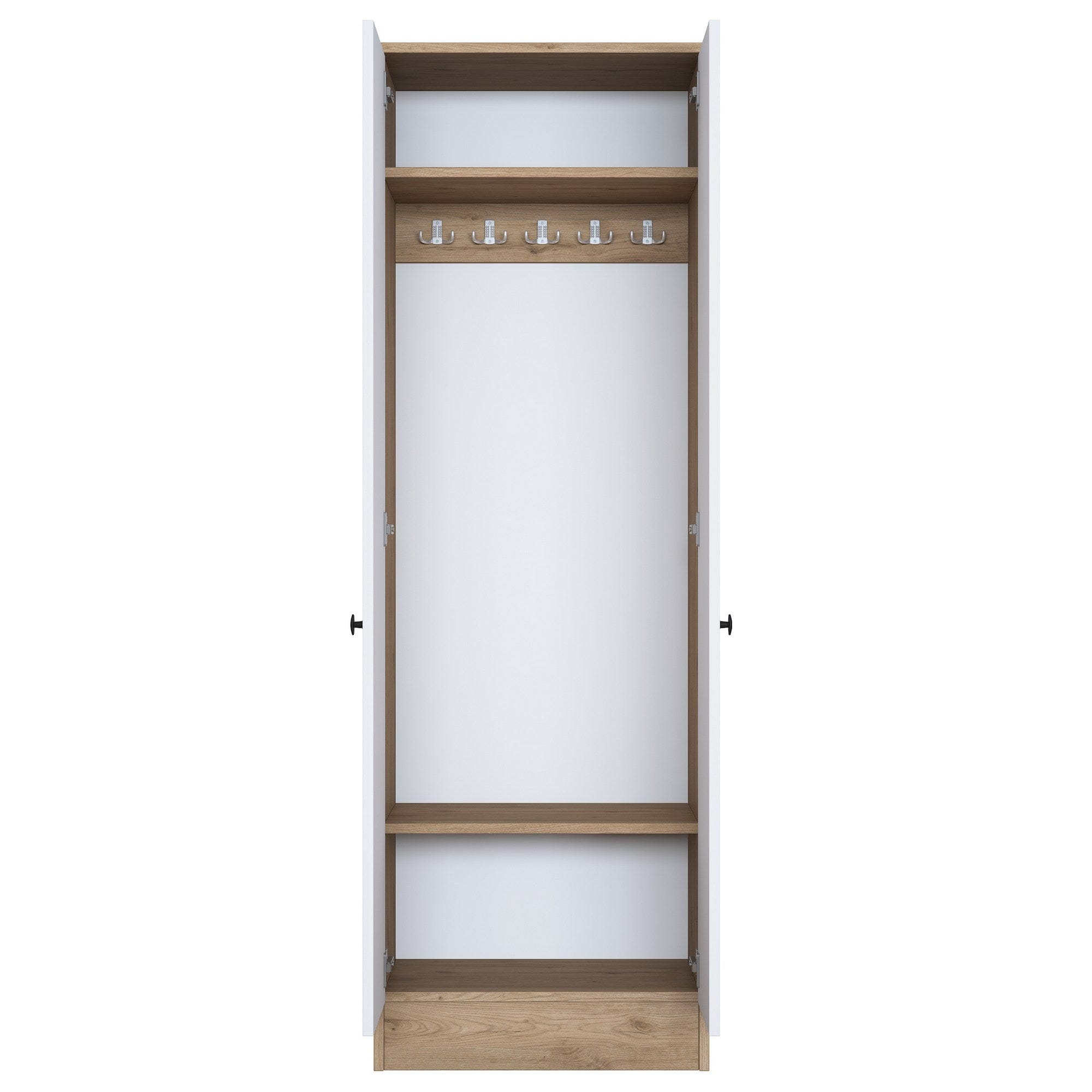 Armadio da ingresso con 2 ante P6 M14-2415 Bianco (7)