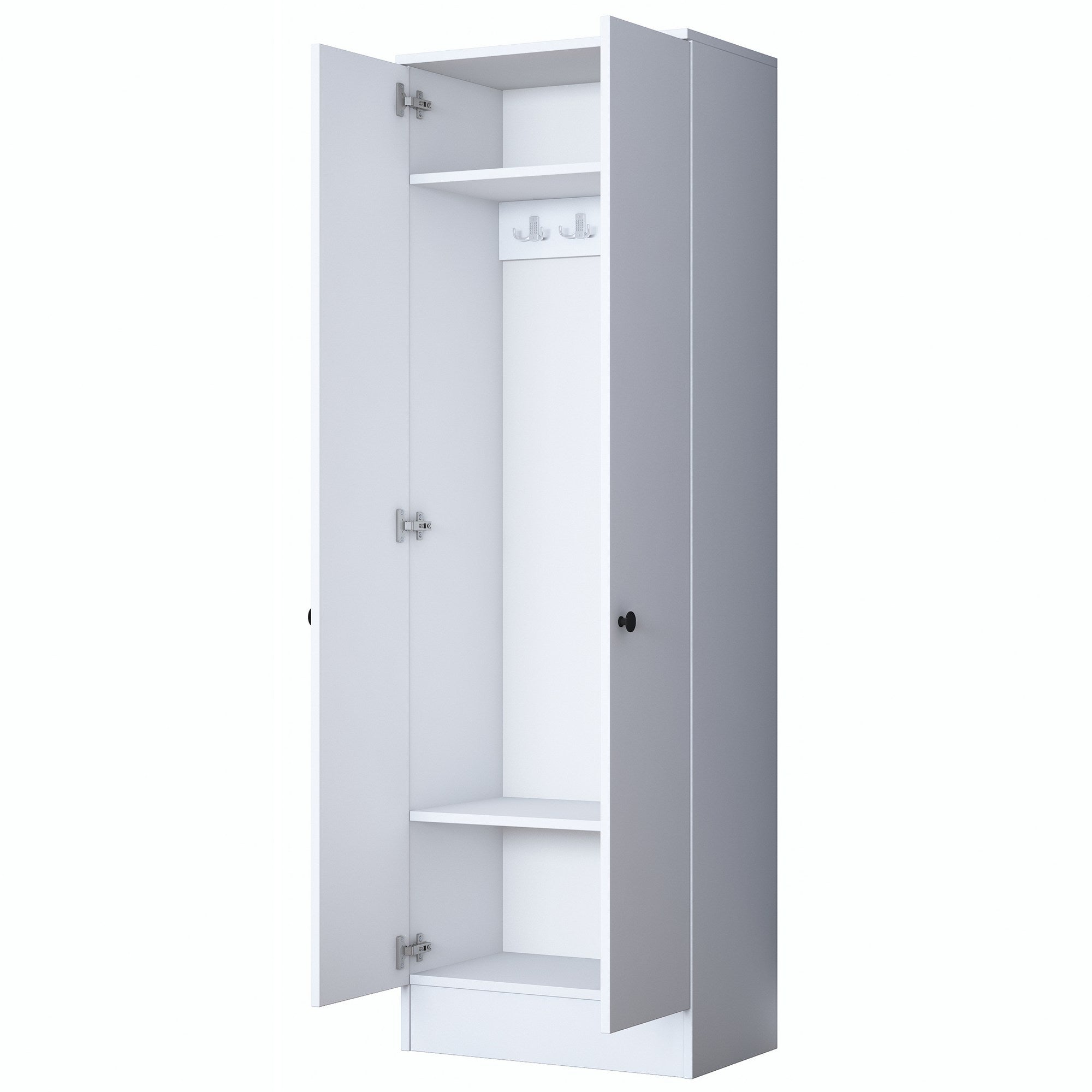 Armadio da ingresso con 2 ante P6 M14-2576 Bianco (6)