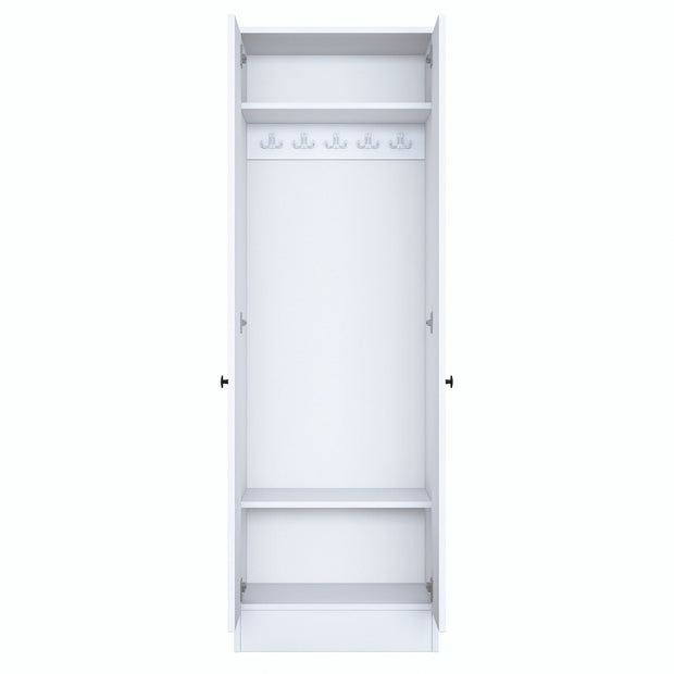 Armadio da ingresso con 2 ante P6 M14-2576 Bianco (7)