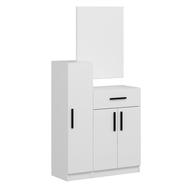 Armadio da ingresso con 3 ante e 1 cassetto Noah 7296 Bianco (3)