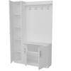 Asir Armadio da ingresso con 3 ante e specchio Naturel Bianco