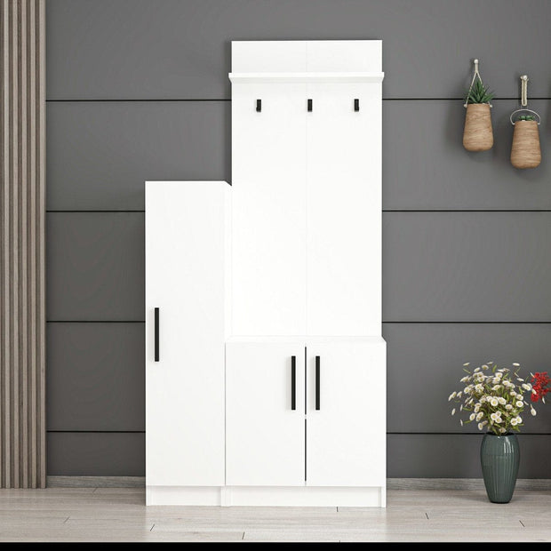 Armadio da ingresso con 3 ante Noah 7295 Bianco (1)