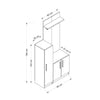 Armadio da ingresso con 3 ante Noah 7295 Bianco (7)