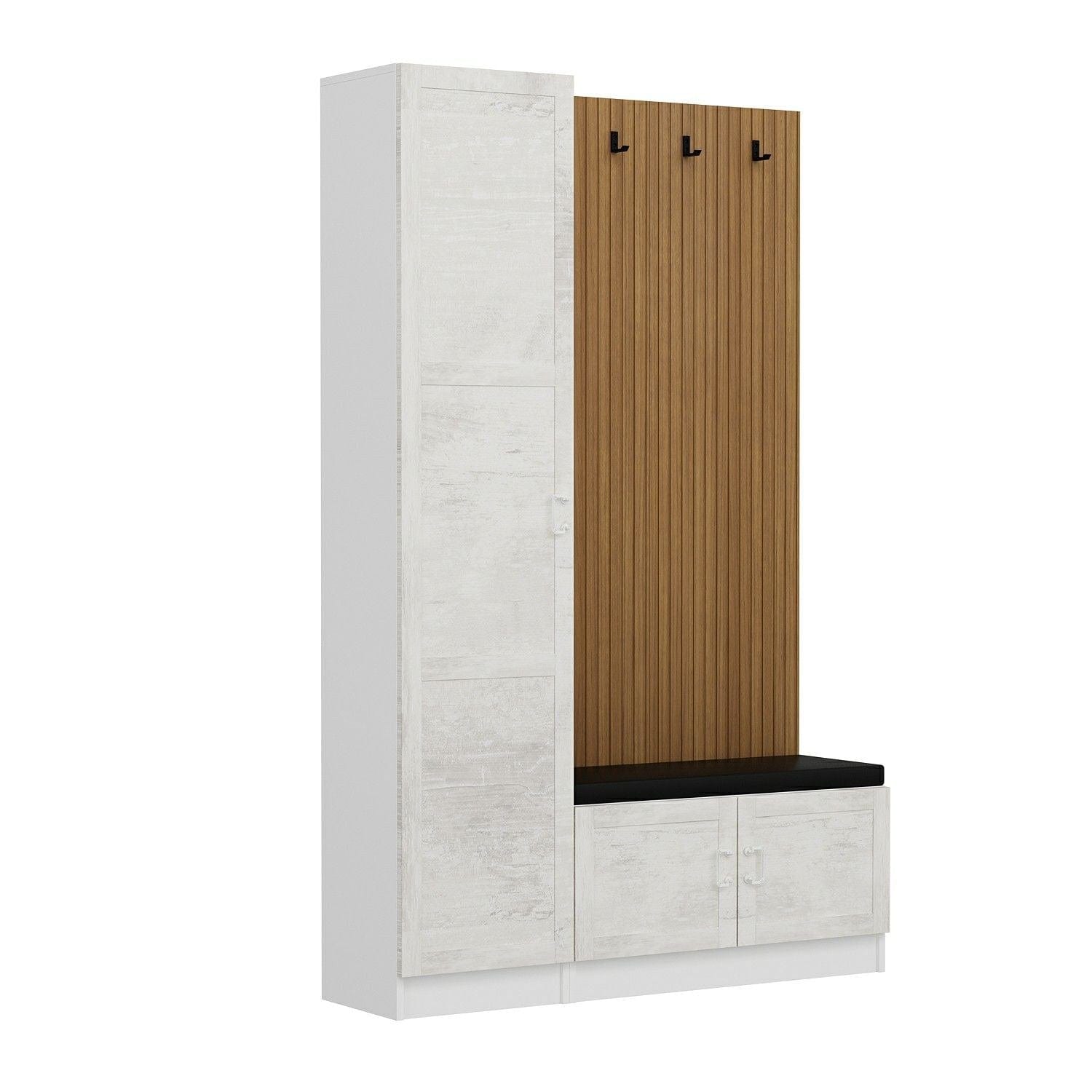 Armadio da ingresso con 3 ante Noah 8304 Bianco (3)