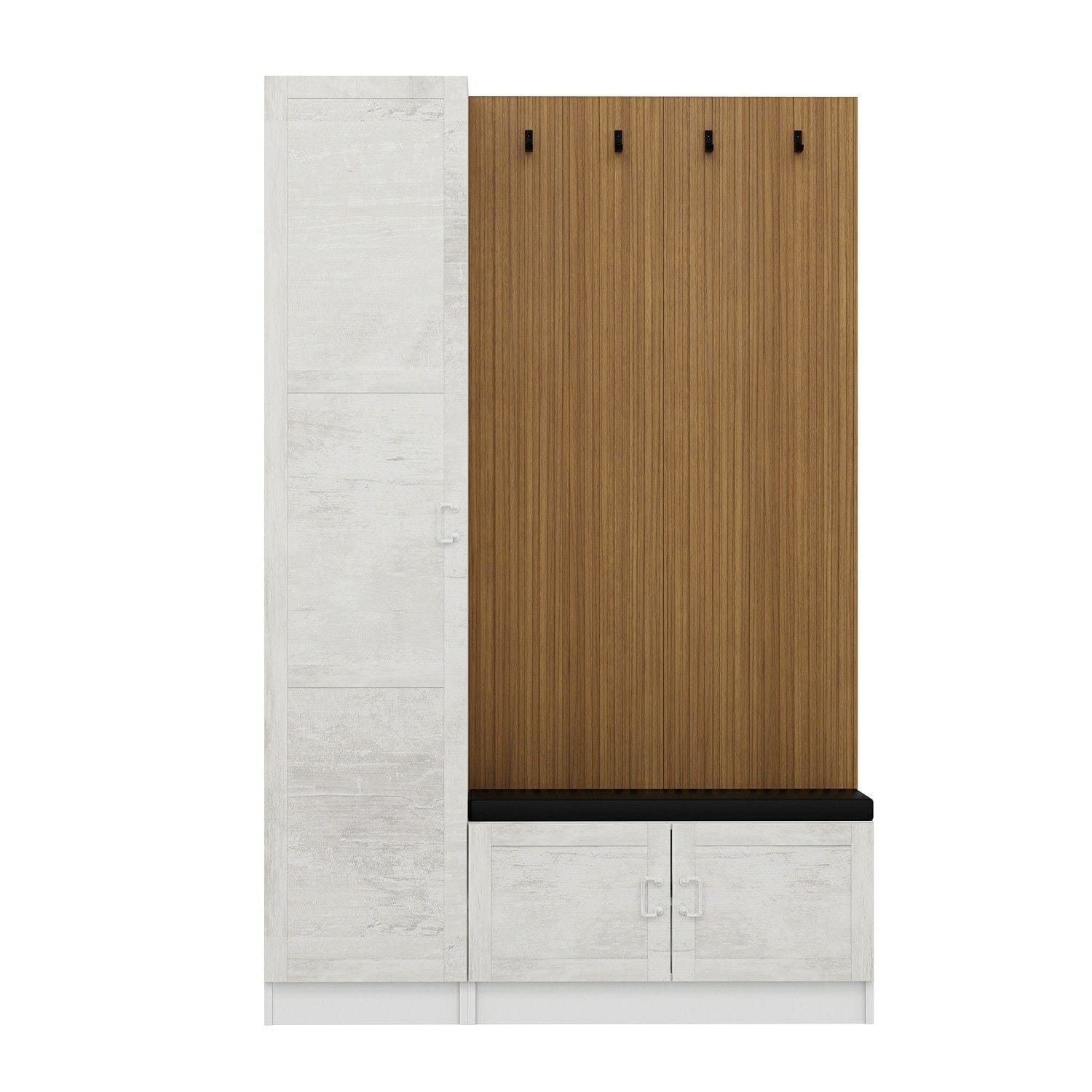 Armadio da ingresso con 3 ante Noah 8304 Bianco (4)