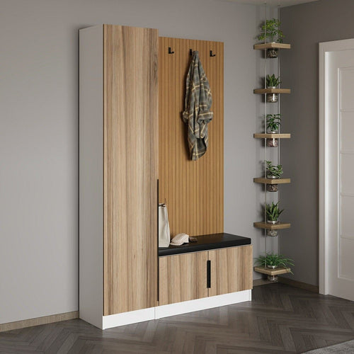 Armadio da ingresso con 3 ante Noah 8312 Noce (1)