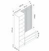 Armadio da ingresso con 3 ante Noah 8312 Noce (7)