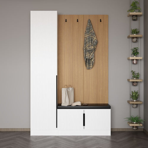 Armadio da ingresso con 3 ante Noah 8324 Bianco