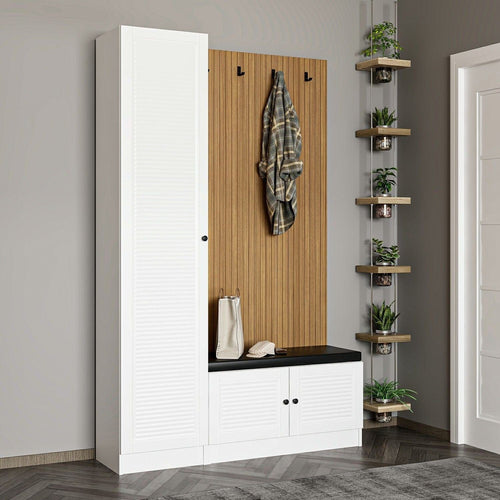 Armadio da ingresso con 3 ante Noah 8452 Bianco