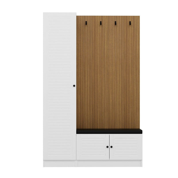 Armadio da ingresso con 3 ante Noah 8452 Bianco (4)