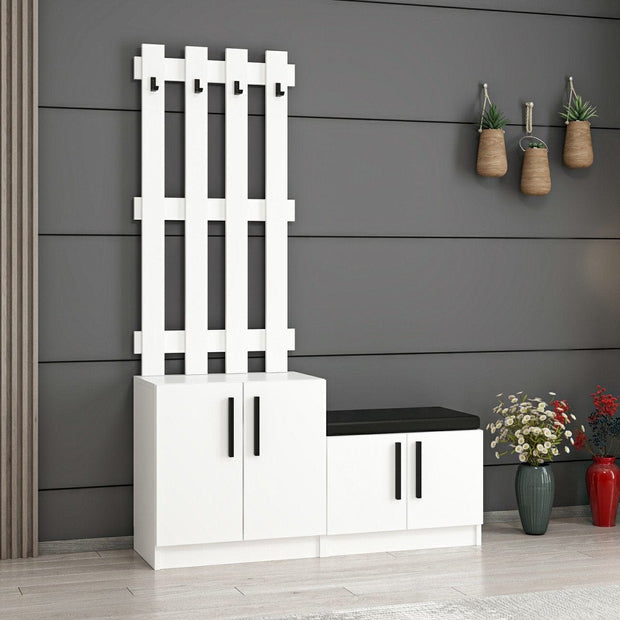 Armadio da ingresso con 4 ante Noah 7297 Bianco (2)