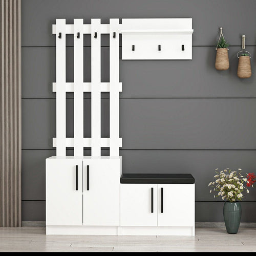 Armadio da ingresso con 4 ante Noah 7299 Bianco (1)