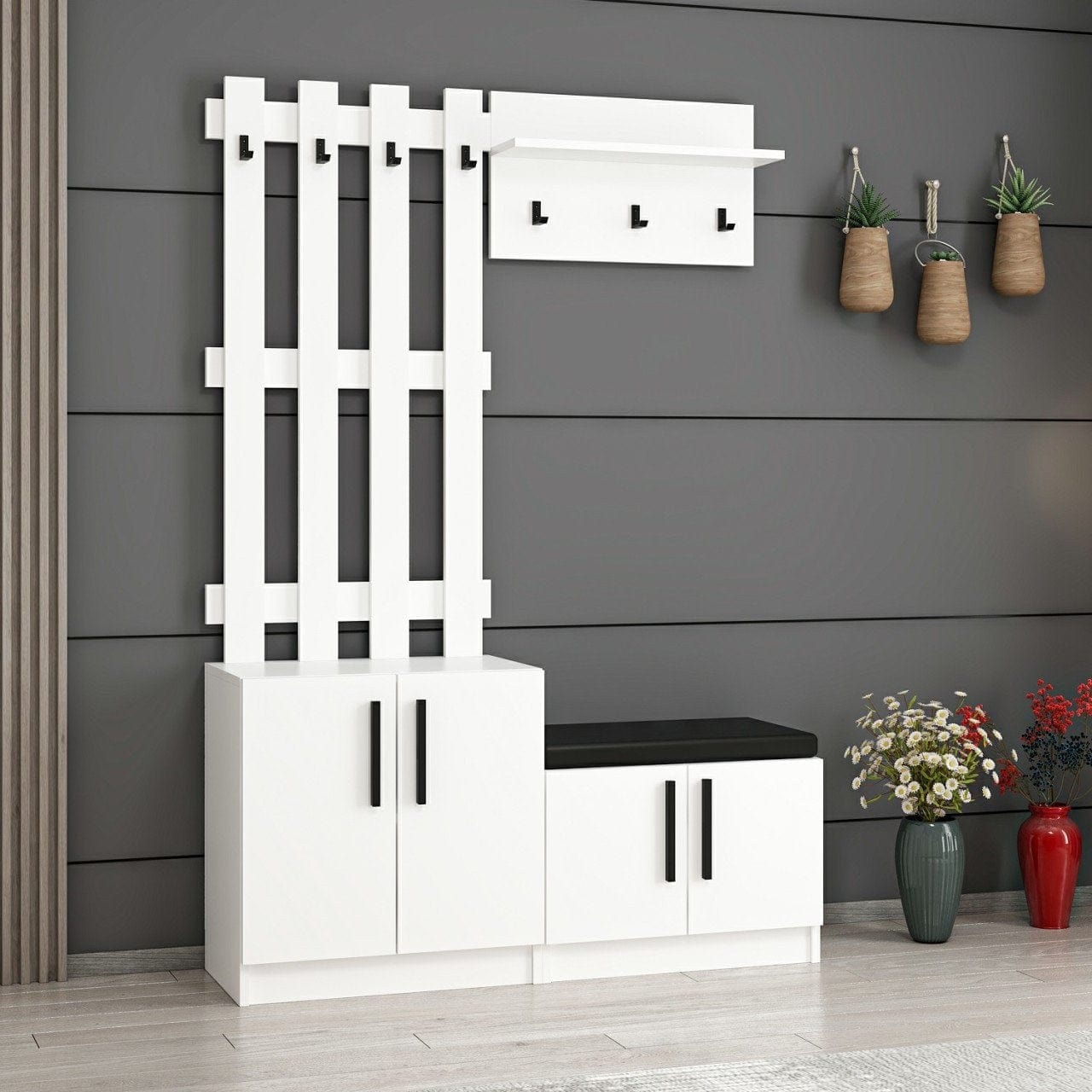 Armadio da ingresso con 4 ante Noah 7299 Bianco (2)