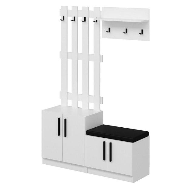 Armadio da ingresso con 4 ante Noah 7299 Bianco (5)
