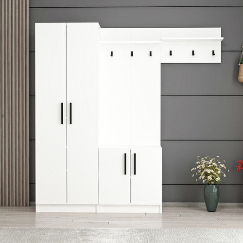Armadio da ingresso con 4 ante Noah 7305 Bianco (1)