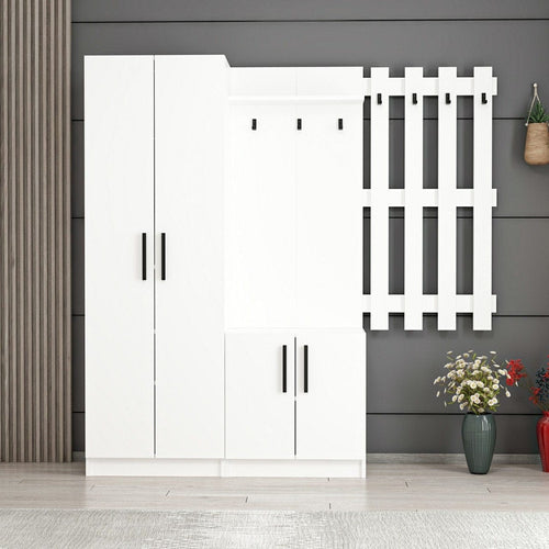 Armadio da ingresso con 4 ante Noah 7307 Bianco (1)