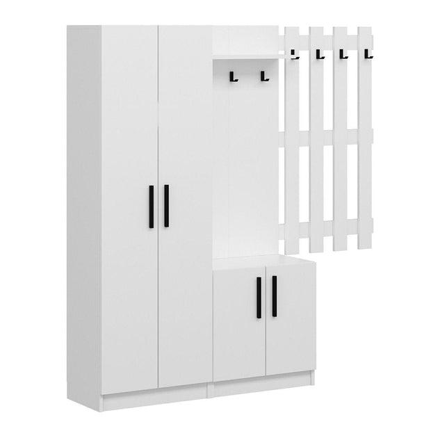 Armadio da ingresso con 4 ante Noah 7307 Bianco (3)
